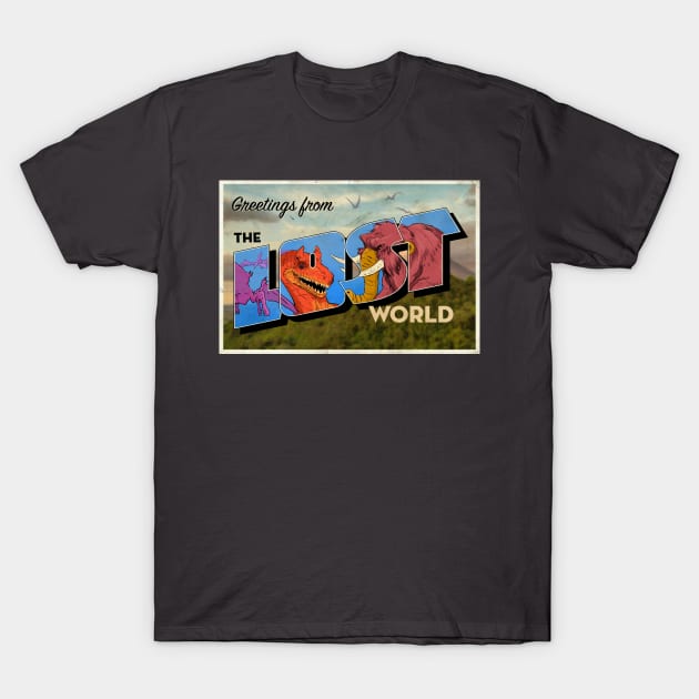 Greetings From the Lost World T-Shirt by DrewEdwards